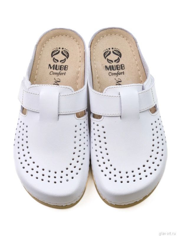 MUBB сабо женские, 8888, белый 8888-white-36 фото